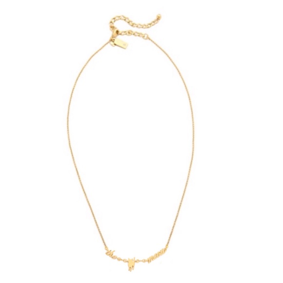 KATE SPADE • Gold Out Of The Bag The Cats Meow Necklace - Picture 3 of 5